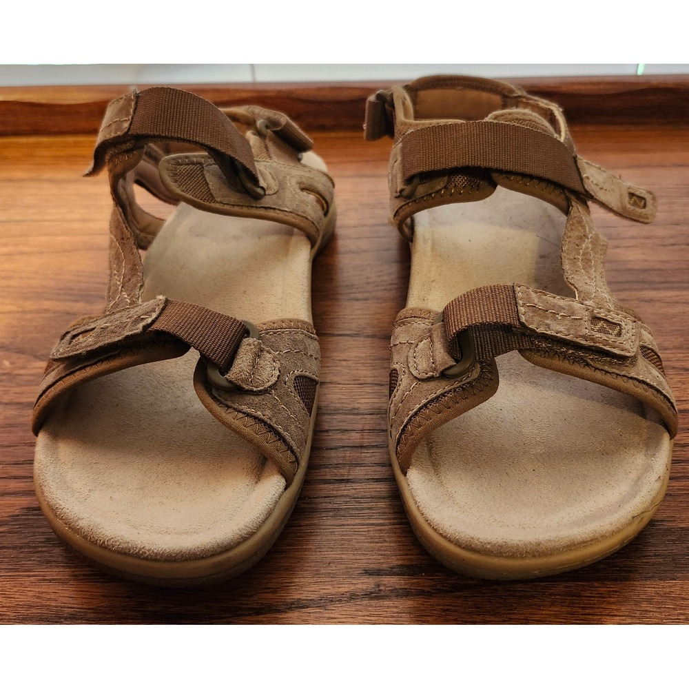 Earth Spirit Womens Brown Leather Sport Sandals Adjustable Straps WMES21ER011 10